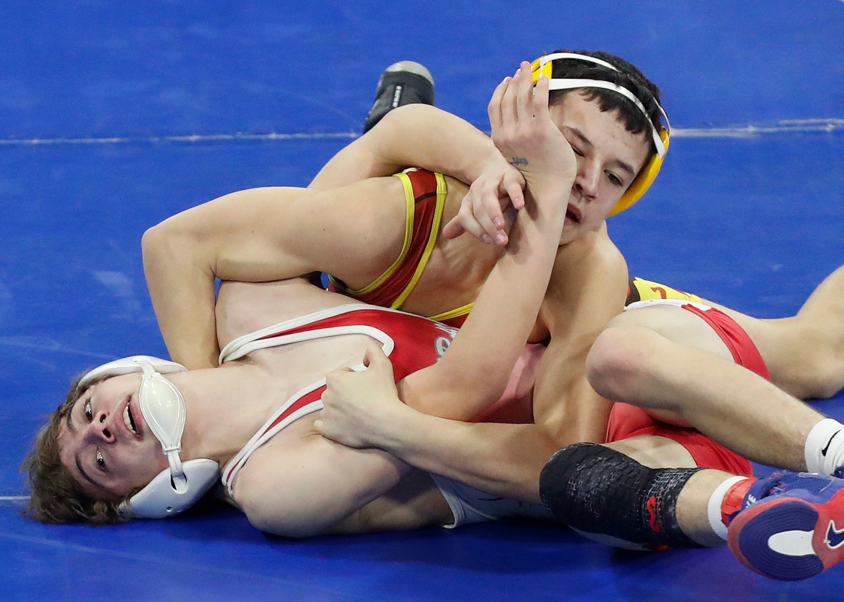 First round of state wrestling